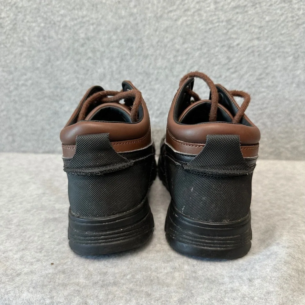 Polo Ralph Lauren Dover Kids Leather Duck Boots Brown Black Size 3 RF102157